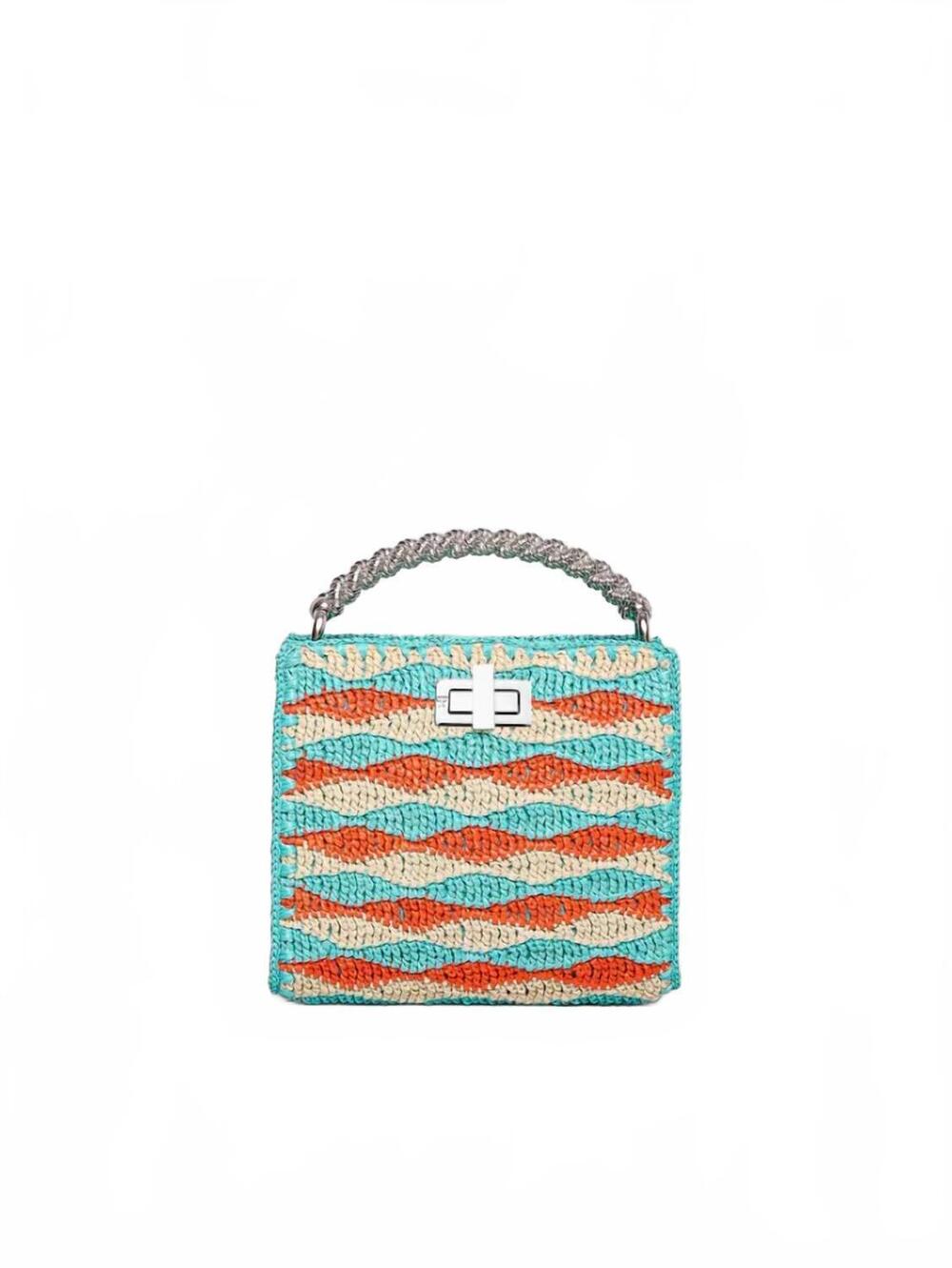 NEW FRP COLLECTION women's sylvia waves bag in aqua